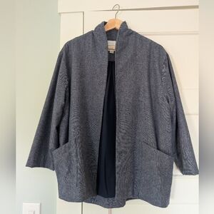 Amour Vert Viva Blue Gray Wool Jacket